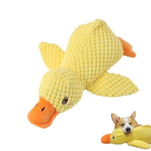 Rproonay Hundespielzeug für Welpen, beruhigende Ente, quietschende Ente, Hundespielzeug, gefüllte Ente, Hundespielzeug mit Entengeräusch, weiches Plüsch, beruhigendes Spielzeug für kleine und große Rproonay Hundespielzeug für Welpen, beruhigende Ente, quietschende Ente, Hundespielzeug, gefüllte Ente, Hundespielzeug mit Entengeräusch, weiches Plüsch, beruhigendes Spielzeug für kleine und große von Rproonay