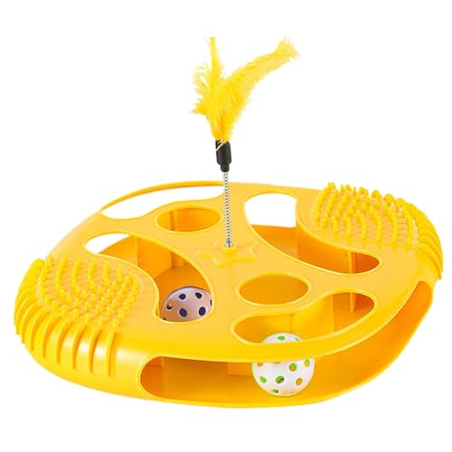 Rproonay Katzen-Track-Spielzeug, Spieltablett Katzenspielzeug, interaktives Katzenspielzeug, Übungsbälle für Katzen, spannender Teaser Zauberstab, interaktives Katzen-Track-Spielzeug für Spaß und Rproonay Katzen-Track-Spielzeug, Spieltablett Katzenspielzeug, interaktives Katzenspielzeug, Übungsbälle für Katzen, spannender Teaser Zauberstab, interaktives Katzen-Track-Spielzeug für Spaß und von Rproonay