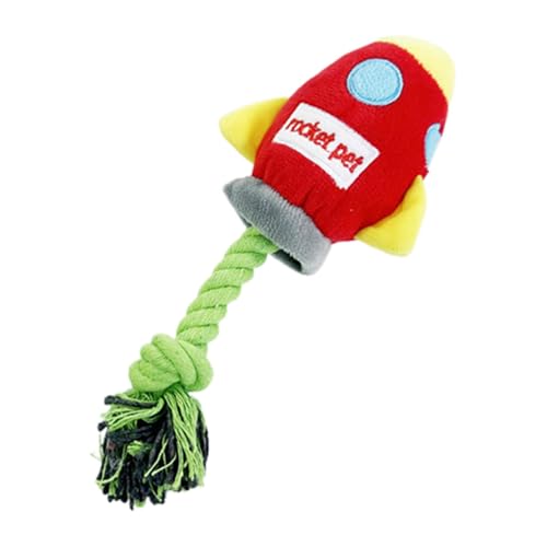 Rproonay Kauspielzeug für Hunde | Rakete Quietschspielzeug | Welpen-Seilspielzeug mit Quietschen | interaktives quietschendes Hundespielzeug | sicheres quietschendes Kauspielzeug für Hunde | Rproonay Kauspielzeug für Hunde | Rakete Quietschspielzeug | Welpen-Seilspielzeug mit Quietschen | interaktives quietschendes Hundespielzeug | sicheres quietschendes Kauspielzeug für Hunde | von Rproonay