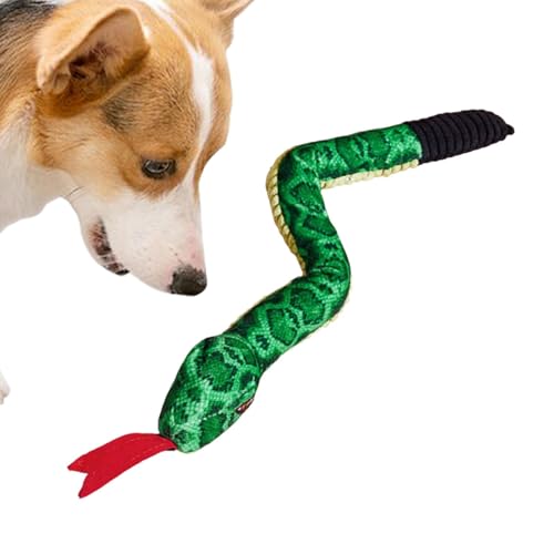 Rproonay Quietschschlange Hundespielzeug, weiches und plüschiges Kauspielzeug, niedliches Kauspielzeug mit bissfestem, interaktivem Schlangen-Hundespielzeug, Schlange Kauspielzeug, einfach zu Rproonay Quietschschlange Hundespielzeug, weiches und plüschiges Kauspielzeug, niedliches Kauspielzeug mit bissfestem, interaktivem Schlangen-Hundespielzeug, Schlange Kauspielzeug, einfach zu von Rproonay