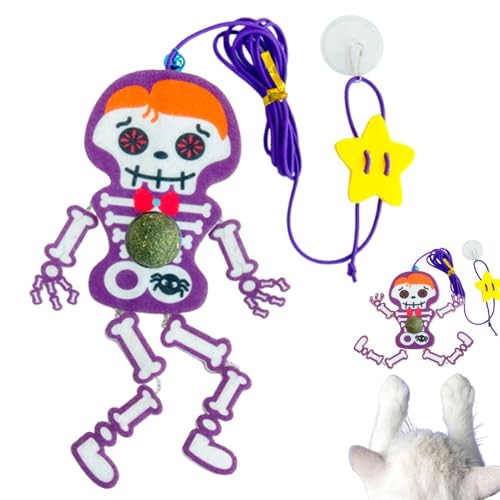 Skelett Katzenspielzeug | Schlafzimmer Kätzchen Spielspielzeug | Cartoon Glocke Katzenminze Spielzeug | Mentale Übung Spielzeug | Wohnzimmer Kätzchen Spielzeug | Mentale Stimulation Spielzeug für Skelett Katzenspielzeug | Schlafzimmer Kätzchen Spielspielzeug | Cartoon Glocke Katzenminze Spielzeug | Mentale Übung Spielzeug | Wohnzimmer Kätzchen Spielzeug | Mentale Stimulation Spielzeug für von Rproonay