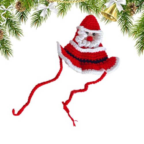 Weihnachtsmütze für Welpen, weiche Fleece-Hundemütze, gestrickte Weihnachtsmütze, verstellbares Haustierkostüm, bequeme Hundemütze, Haustier-Wintermütze für Weihnachtsfotos Weihnachtsmütze für Welpen, weiche Fleece-Hundemütze, gestrickte Weihnachtsmütze, verstellbares Haustierkostüm, bequeme Hundemütze, Haustier-Wintermütze für Weihnachtsfotos von Rproonay