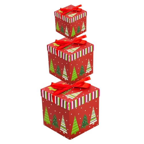 Christmas Nesting Boxes, Holiday Cardboard Boxes, Stacked Christmas Boxes, Decorative Christmas Boxes, Festive Nesting Box Set, Christmas Boxes with Lids and Bow, Nesting Boxes for Christmas Christmas Nesting Boxes, Holiday Cardboard Boxes, Stacked Christmas Boxes, Decorative Christmas Boxes, Festive Nesting Box Set, Christmas Boxes with Lids and Bow, Nesting Boxes for Christmas von Rqrdww