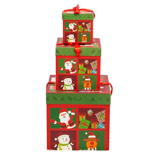 Christmas Nesting Boxes, Holiday Cardboard Boxes, Stacked Christmas Boxes, Decorative Christmas Boxes, Festive Nesting Box Set, Christmas Boxes with Lids and Bow, Nesting Boxes for Christmas Christmas Nesting Boxes, Holiday Cardboard Boxes, Stacked Christmas Boxes, Decorative Christmas Boxes, Festive Nesting Box Set, Christmas Boxes with Lids and Bow, Nesting Boxes for Christmas von Rqrdww