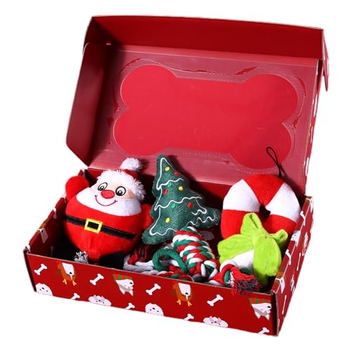 Kauspielzeug für Welpen, mit Seil, Weihnachtsmann, quietschendes Hundespielzeug, festliches Hundezahnspielzeug, interaktives Hundespielzeug, Weihnachten, Urlaubs-Welpen-Kauspielzeug, langlebiges Kauspielzeug für Welpen, mit Seil, Weihnachtsmann, quietschendes Hundespielzeug, festliches Hundezahnspielzeug, interaktives Hundespielzeug, Weihnachten, Urlaubs-Welpen-Kauspielzeug, langlebiges von Rqrdww