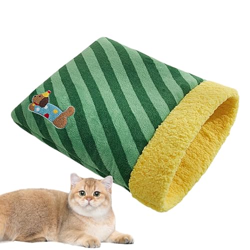 Rqrdww Katzenschlafsack, warmer Katzensack-Bett, Plüsch-Katzenschlafsack, Kätzchenhöhlenbett, atmungsaktiver Haustierschlafsack, warmes Katzenbett Höhle, gemütlicher Kätzchen-Schlafsack, Rqrdww Katzenschlafsack, warmer Katzensack-Bett, Plüsch-Katzenschlafsack, Kätzchenhöhlenbett, atmungsaktiver Haustierschlafsack, warmes Katzenbett Höhle, gemütlicher Kätzchen-Schlafsack, von Rqrdww