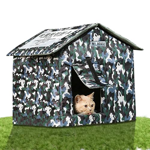 Weatherproof Cat Shelter, Outdoor Cat Bed, Detachable Cushion Cat Bed, Sunproof Cat Shelter, Cat Shelter, Cat Shelter for Porch, Garage Cat Bed, Cat Shelter for Backyards, Portable Cat Bed Weatherproof Cat Shelter, Outdoor Cat Bed, Detachable Cushion Cat Bed, Sunproof Cat Shelter, Cat Shelter, Cat Shelter for Porch, Garage Cat Bed, Cat Shelter for Backyards, Portable Cat Bed von Rqrdww