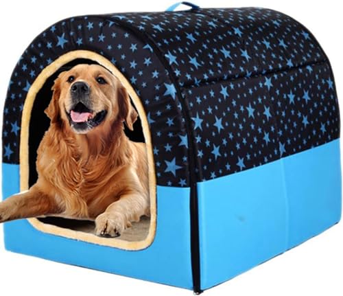 Extra großes Hundehüttenbett, XXL, Jumbo-Hundebett, Zelt, Angstlinderung, beruhigende Hundehütte, Katzenhöhle, Iglu, Winter, warm, Haustiernest (XXL-92 x 68 x 72 cm, H) von Rr tianshi