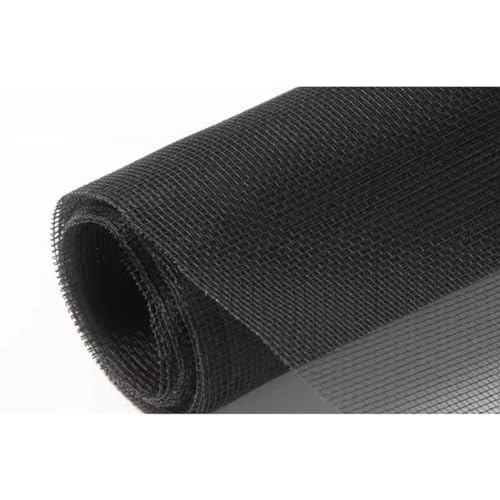 Rr tianshi Balkonnetze, Schutz für Katzenfenster, Fensterschutz für Katzen, Sicherheitsnetz, kratzfester Fensterschutz, Fliegengitter, Moskitonetz (100 x 200 cm, Schwarz) von Rr tianshi