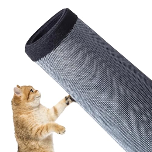 Rr tianshi Katzen-Fensterschutz, Balkonnetz, Fenster-Netzschutz für Katzen, kratzfester Fensterschutz, Fliegengitter, Moskitonetz (100 x 120 cm, schwarz + grau) von Rr tianshi
