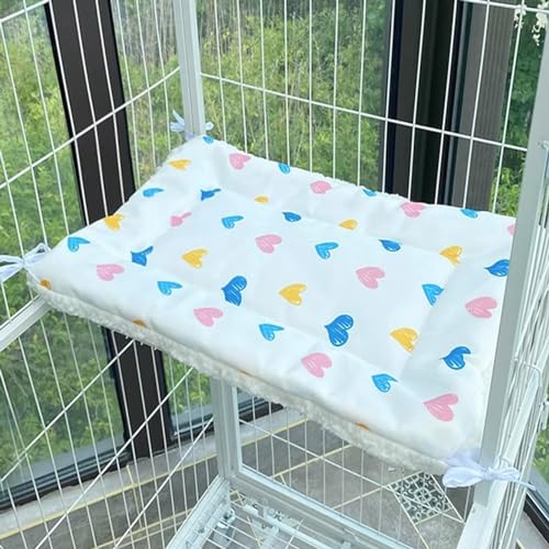 Rr tianshi Weiche Katzenbett-Matte, waschbar, für den Innenbereich, Katzen, Haustierkissen, Welpenmatte, Kissen, doppelseitig, Haustier-Schlafmatte, Käfig-Pad für Hunde und Katzen (S-50 x 35 cm, A) von Rr tianshi