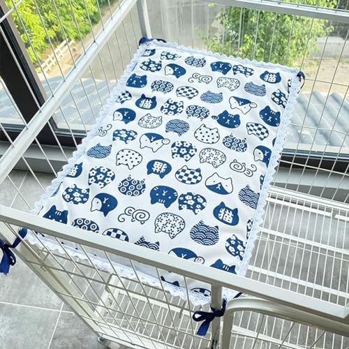 Rr tianshi Weiche Katzenbett-Matte, waschbar, für den Innenbereich, Katzen, Haustierkissen, Welpenmatte, Kissen, doppelseitig, Haustier-Schlafmatte, Käfig-Pad für Hunde und Katzen (XL-85 x 60 cm, K) von Rr tianshi