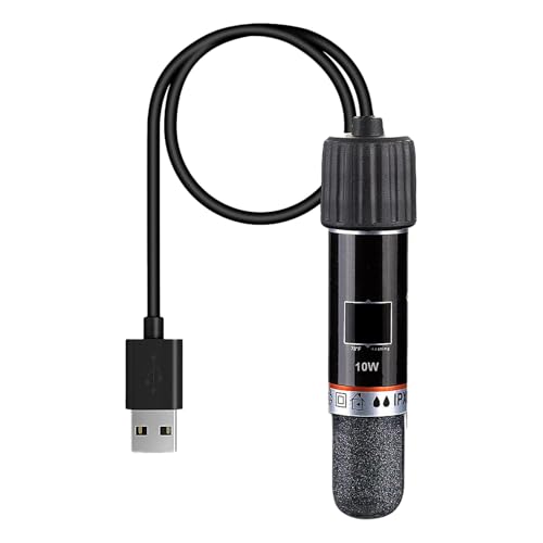 Rrlihjgu Aquarium Heater - Schildkrötenbecken Heizung - 10W Unterwasser-Heizstab Wärmer für Haustiere Aquatisches Leben Süßwasser Schildkröte Salzwasser Zuhause Krabben von Rrlihjgu