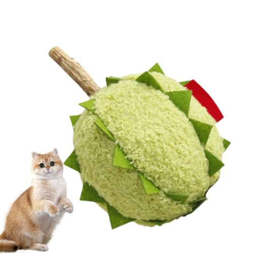 Rrlihjgu Catnip Plüschspielzeug, Katzenspielzeug mit Katzenminze | Catnip -Spielzeug für Innenkatzen,PET -Simulation gefüllte Früchte für die Zähnereinigung reduzieren Langeweile Bewegung erregen von Rrlihjgu
