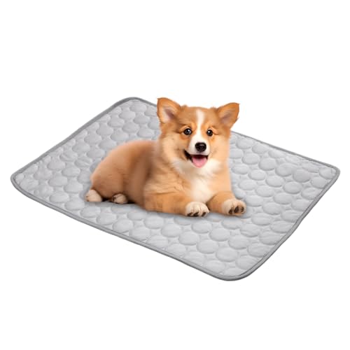 Rrlihjgu Haustier Kühlmatte Für Hunde - Waschbares Kühlkissen Für Katzen Und Hunde Als Tierbett - Tragbares Kühles Bett Atmungsaktiv Katzen Decke Für Welpen Kätzchen Schlafen von Rrlihjgu