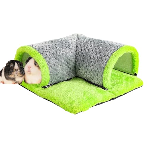 Rrlihjgu Haustier Tunnel,Tunnelnest Hasenröhren Für Kleine Haustiere,Meerschweinchen Hängetunnelbett Haustier Hängematte Für Kleintiere,Kleintier-Röhrenkäfighaus Zum Schlafen, Spielen Und Ausruhen von Rrlihjgu