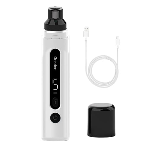 Rrlihjgu Haustiernagelschleifer für Hunde, Hundenagelschleifer ruhig - Sichere einstellbare präzise Hundenagelclipper mit LED -Licht,Tragbare Katzenpflege, Tierpflegematerial für kleine, mittlere oder von Rrlihjgu