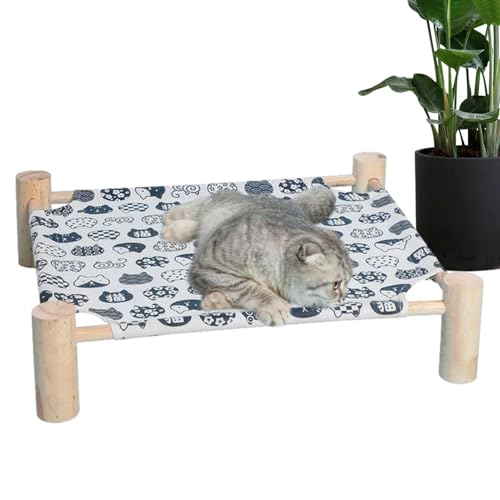 Rrlihjgu Hochkühlendes Bett für den Außenbereich, 53 cm, atmungsaktiv, feuchtigkeitsbeständig, langlebig, bequem, erhöhtes Hundebett, einfache Montage, kühl, für den Innenhof oder den Außenbereich von Rrlihjgu