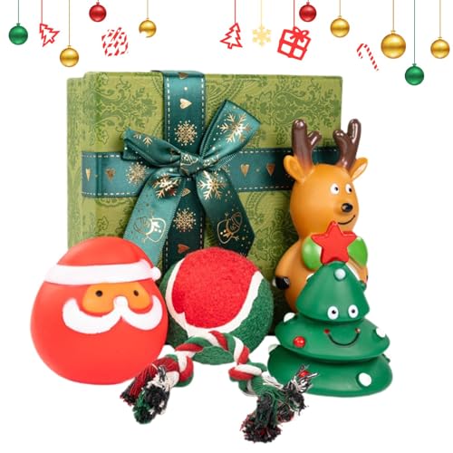Rrlihjgu Hunde-Kauspielzeug-Set, Haustier-Kauspielzeug für Hunde, quietschendes Gummispielzeug, Welpen-Geräuschentwicklungsspielzeug, interaktives Winter-saisonales für Camping, Hinterhof Rrlihjgu Hunde-Kauspielzeug-Set, Haustier-Kauspielzeug für Hunde, quietschendes Gummispielzeug, Welpen-Geräuschentwicklungsspielzeug, interaktives Winter-saisonales für Camping, Hinterhof von Rrlihjgu