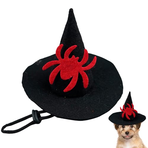 Rrlihjgu Hundehut,Tierhexenhut - Verstellbares Kostümzubehör Für Bühne Show Fest Feier Familienfest Maskerade Theater Cosplay Party von Rrlihjgu