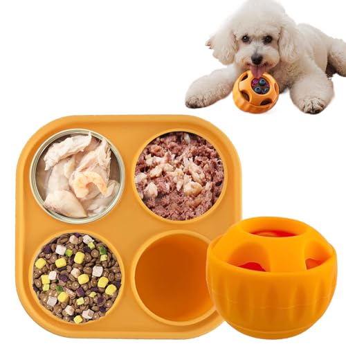 Rrlihjgu Hundespielzeug, Leckerlispender, Hundespielzeug, Auszeichnungsspender, Mental-Spiele, langsames Futter für Aggressives Kauspielzeug, Zahnen von Rrlihjgu