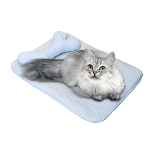 Rrlihjgu Katzenkühlbett | Kühles Katzenschlafbett Für Zuhause - Robuste Schlafmatte Für Katzen, Hunde, Boden, Schlafzimmer, Wohnzimmer, Sofa, Nest Oder Auto von Rrlihjgu