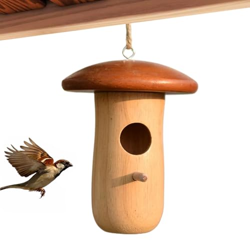 Rrlihjgu Kolibri Häuser Für Draußen - Kolibri Nisthaus | Holzhaus Mit Pilzhut Design Deko Für Garten, Balkon, Terrasse & Außenbereich Rrlihjgu Kolibri Häuser Für Draußen - Kolibri Nisthaus | Holzhaus Mit Pilzhut Design Deko Für Garten, Balkon, Terrasse & Außenbereich von Rrlihjgu