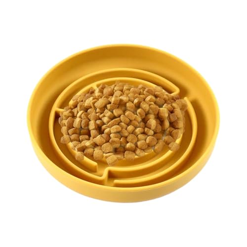 Rrlihjgu Langsame Feeder Dog Bowls, Anti-Choking-Puzzle-Fütterungsschalen, Anti-Rutsch-Bloat-Stopp-Labyrinth-Hund-Leck-Leckschale, Interaktives Labyrinth Mit Saugnäpftasse, Fördert Langsames Essen von Rrlihjgu
