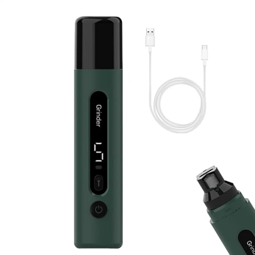 Rrlihjgu Nagelschleife für Hunde ruhig, Haustiernagelschleifer für Hunde - Sichere einstellbare präzise Hundenagelclipper mit LED -Licht - Tragbare Katzenpflege, Tierpflegematerial für kleine, von Rrlihjgu