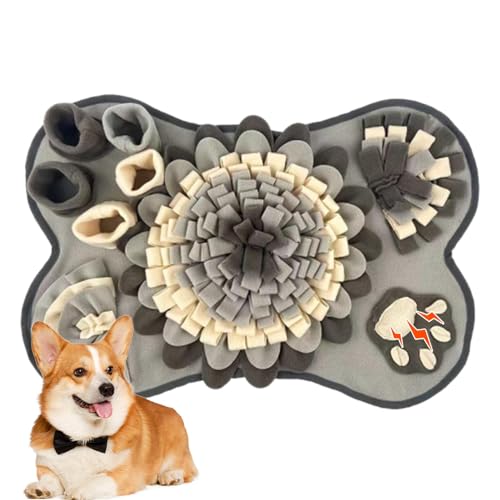 Rrlihjgu Schnüffelmatte für Hunde, Nasenarbeitsmatte für Hunde, Interaktives Puzzle-Spielzeug für Katzen und Hunde, Hundepuzzle, 63,5 x 43,2 cm, tragbare, rutschfeste Futtermatte für Hunde, für Katzen Rrlihjgu Schnüffelmatte für Hunde, Nasenarbeitsmatte für Hunde, Interaktives Puzzle-Spielzeug für Katzen und Hunde, Hundepuzzle, 63,5 x 43,2 cm, tragbare, rutschfeste Futtermatte für Hunde, für Katzen von Rrlihjgu