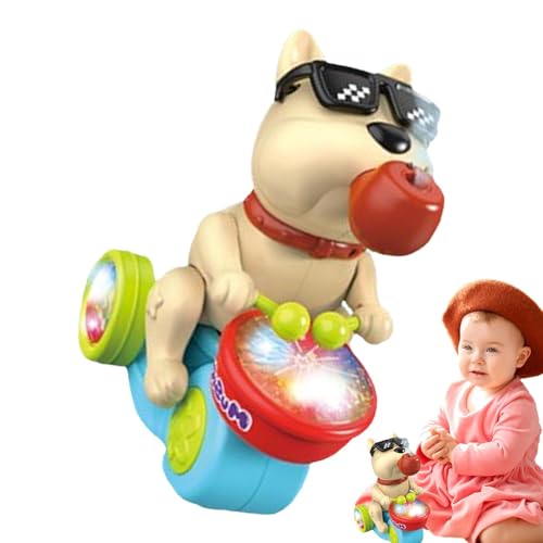 Rrlihjgu Trommelndes Hundespielzeug,trommelnder Hund, Frühpädagogisches Trommelspielzeug, Beleuchteter Musikzug für Kinder, frühpädagogisches Trommelspielzeug, musikalisches Hundetrommelspielzeug für Rrlihjgu Trommelndes Hundespielzeug,trommelnder Hund, Frühpädagogisches Trommelspielzeug, Beleuchteter Musikzug für Kinder, frühpädagogisches Trommelspielzeug, musikalisches Hundetrommelspielzeug für von Rrlihjgu