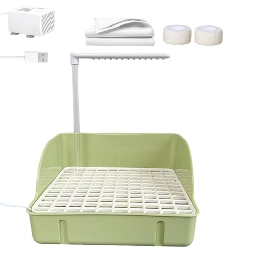 Rrlihjgu Vogelbad mit Duscheffekt | Automatische Vogelbadewanne mit Pumpe | Zubehör Für Vogelkäfige Für Wellensittiche, Aras, Sittiche, Spatzen, Nymphensittiche Und Finken von Rrlihjgu