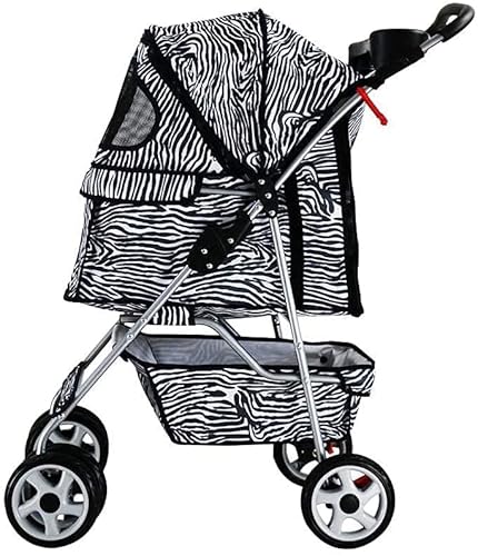 Haustier-Kinderwagen, Premium-Hunde-Kinderwagen für mittelgroße Hunde, Hunde-Kinderwagen, Haustier-Kinderwagen für Welpen, ältere Hunde oder Katzen, mit gemütlichem Kissen von RsFiL