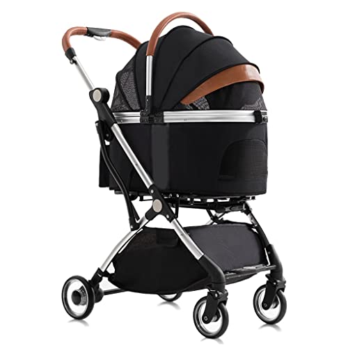 Haustier-Kinderwagen für kleine mittelgroße Hunde/2 Katzen, Hunde-Kinderwagen, Kinderwagen, Haustier-Katzen-Hunde-Kinderwagen, teilbarer Haustier-Transportwagen, Aluminium-Halterung, Reisewagen Haustier-Kinderwagen für kleine mittelgroße Hunde/2 Katzen, Hunde-Kinderwagen, Kinderwagen, Haustier-Katzen-Hunde-Kinderwagen, teilbarer Haustier-Transportwagen, Aluminium-Halterung, Reisewagen von RsFiL