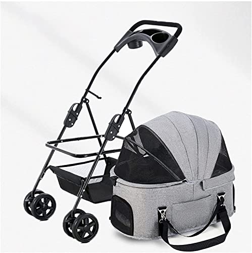 Hundekinderwagen, Kinderwagen, Katzenkinderwagen, faltbar, 4 Räder, Haustier-Kinderwagen, Getränkehalter, Leichter Träger, atmungsaktiv Hundekinderwagen, Kinderwagen, Katzenkinderwagen, faltbar, 4 Räder, Haustier-Kinderwagen, Getränkehalter, Leichter Träger, atmungsaktiv von RsFiL