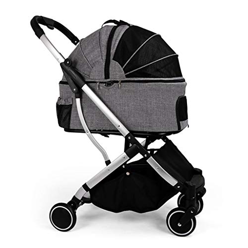 Kleiner Hundewagen für mittelgroße Hunde, Haustierwagen, 20 kg, Hundewagen, Katzenwagen, Haustiertransporter, Kinderwagen, faltbar Kleiner Hundewagen für mittelgroße Hunde, Haustierwagen, 20 kg, Hundewagen, Katzenwagen, Haustiertransporter, Kinderwagen, faltbar von RsFiL