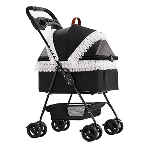 Trennbarer Haustier-Reisekinderwagen für Hunde und Katzen, Haustier-Kinderwagen für Hunde und Katzen, zusammenklappbarer Hunde-Kinderwagen, Abnehmbarer Katzen- und Hunde-Kinderwagen mit Getränkeh Trennbarer Haustier-Reisekinderwagen für Hunde und Katzen, Haustier-Kinderwagen für Hunde und Katzen, zusammenklappbarer Hunde-Kinderwagen, Abnehmbarer Katzen- und Hunde-Kinderwagen mit Getränkeh von RsFiL