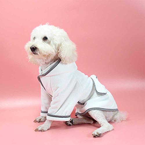 Rsmmpqa Hunde-Bademantel mit verstellbarem Riemen, Mikrofaser, schnell trocknend, super saugfähig, für Hunde und Katzen, Größe M Rsmmpqa Hunde-Bademantel mit verstellbarem Riemen, Mikrofaser, schnell trocknend, super saugfähig, für Hunde und Katzen, Größe M von Rsmmpqa