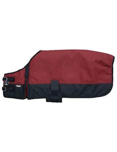Rsmmpqa Hundedecke, Jägergrün, Größe L, Orange (Burgunderrot, klein) von Rsmmpqa