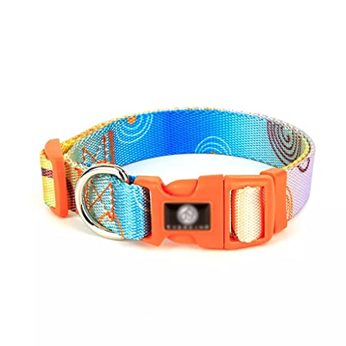 Verstellbares Halsband für Haustiere, Graffiti-Stil, Hundeleine, Brustgurt, Tasche (Farbe: C, Größe: L) (B Medium) von Rsmmpqa