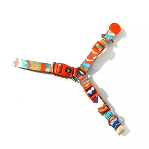 Verstellbares Halsband für Haustiere, Graffiti-Stil, Hundeleine, Brustgurt, Tasche (Farbe: C, Größe: S) (D X) von Rsmmpqa