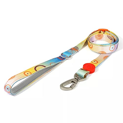 Verstellbares Halsband für Hunde, Brustgurt, Tasche im Graffiti-Stil, Farbe: D, Größe: S, S von Rsmmpqa