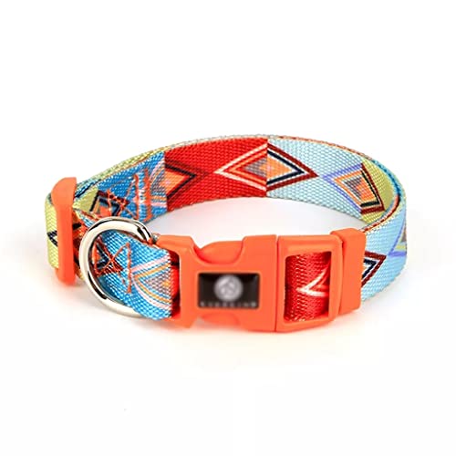 Verstellbares Halsband im Graffiti-Stil, Hundeleine, Brustgurt, Tasche (Farbe: C, Größe: L) (C X) von Rsmmpqa