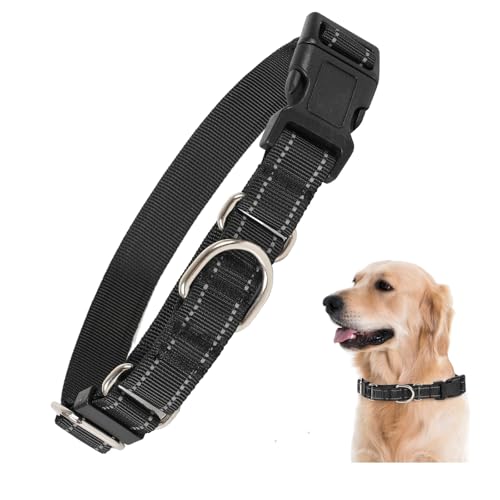 Rttochfy Martingale Halsband für Hunde, reflektierendes und verstellbares Nylon-Hundehalsband mit Schnellverschluss-Schnalle, kein Ziehen, Hundetrainingshalsband für kleine, mittelgroße und große Rttochfy Martingale Halsband für Hunde, reflektierendes und verstellbares Nylon-Hundehalsband mit Schnellverschluss-Schnalle, kein Ziehen, Hundetrainingshalsband für kleine, mittelgroße und große von Rttochfy