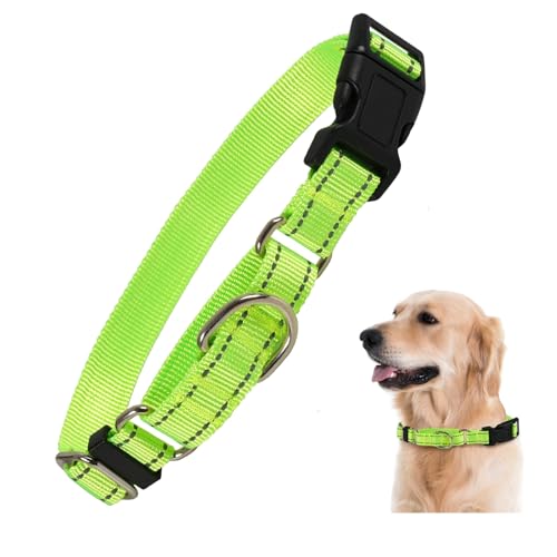 Rttochfy Martingale Halsband für Hunde, reflektierendes und verstellbares Nylon-Hundehalsband mit Schnellverschluss-Schnalle, kein Ziehen, Hundetrainingshalsband für kleine, mittelgroße und große von Rttochfy