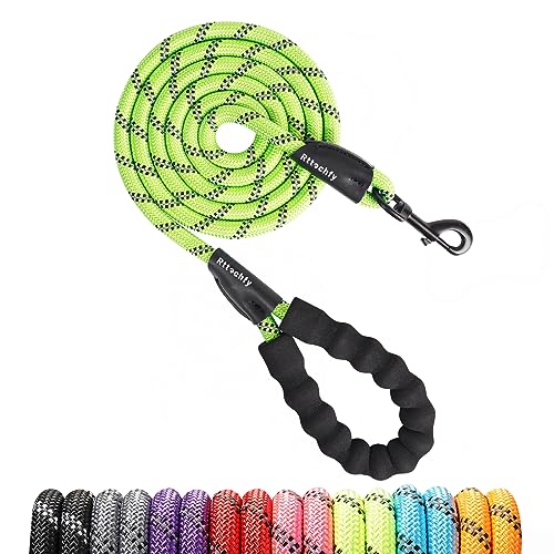 Rttochfy Hundeleine – robuste Seilleine mit gepolstertem Griff und reflektierenden Streifen für das Welpentraining, 6,2 cm, 1,8 m, 2,3 m, Grün, 1,27 cm Breite Rttochfy Hundeleine – robuste Seilleine mit gepolstertem Griff und reflektierenden Streifen für das Welpentraining, 6,2 cm, 1,8 m, 2,3 m, Grün, 1,27 cm Breite von Rttochfy