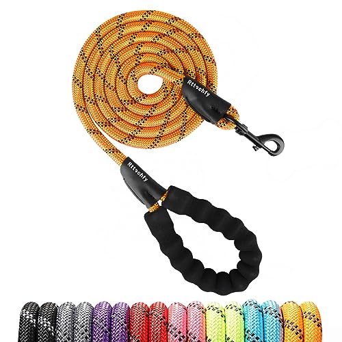 Rttochfy Strapazierfähige Hundeleine, 6,2 m, 1,2 m, 1,5 m, 1,8 m, 2 m, 3 m, mit bequemem, gepolstertem Griff und reflektierend, Welpen-Trainingsleine für kleine, mittelgroße und große Hunde, 1,27 x Rttochfy Strapazierfähige Hundeleine, 6,2 m, 1,2 m, 1,5 m, 1,8 m, 2 m, 3 m, mit bequemem, gepolstertem Griff und reflektierend, Welpen-Trainingsleine für kleine, mittelgroße und große Hunde, 1,27 x von Rttochfy
