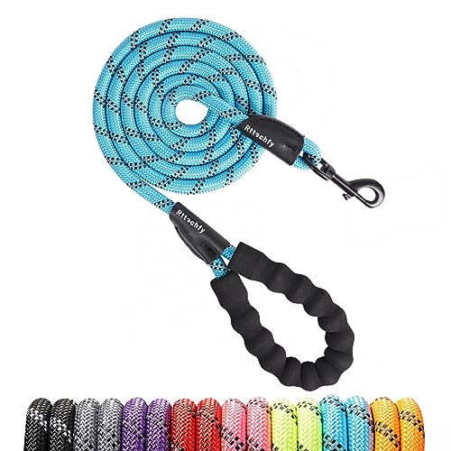 Rttochfy Strapazierfähige Hundeleine, 6,2 m, 1,5 m, 1,8 m, 2 m, 2 m, 3 m, mit bequemem, gepolstertem Griff und reflektierend, Welpen-Trainingsleine für kleine, mittelgroße und große Rassen, 1,27 cm x Rttochfy Strapazierfähige Hundeleine, 6,2 m, 1,5 m, 1,8 m, 2 m, 2 m, 3 m, mit bequemem, gepolstertem Griff und reflektierend, Welpen-Trainingsleine für kleine, mittelgroße und große Rassen, 1,27 cm x von Rttochfy