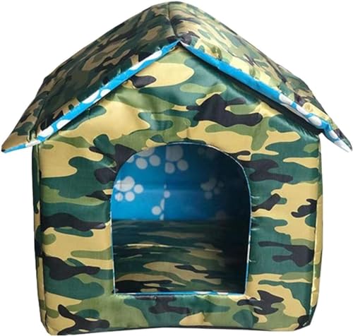 Katzenhaus für den Außenbereich, faltbares Kätzchen-Haus, Haustier-Unterschlupf, Katzennest, Zeltkabine, für Hunde, Katzen, Kaninchen (M-A) von RuanHongYi