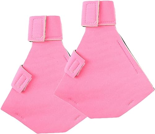 RuanHongYi 2 Paar Schuhe für Enten, Wasservögel, Schutzschuhe, rutschfeste Geflügelschuhe, gewebte Wasservögel, für Enten (Rosa, S) von RuanHongYi